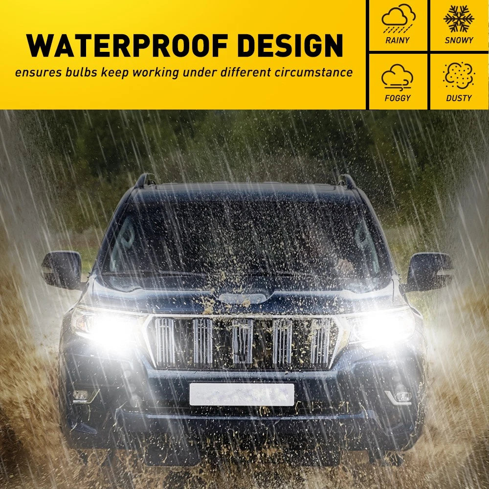 1/2x H4 Headlight Globe Light LED 6500K High Low Beam Bulbs Kits High Power AU