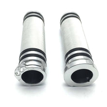 Load image into Gallery viewer, Pair 1" Motorcycle Handlebar Hand Grips Chrome Aluminum for Harley Sportster ST