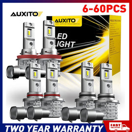 6-60x 9006 9005 H9 LED Headlight Conversion Bulbs Kit Hi Beam Bright White A