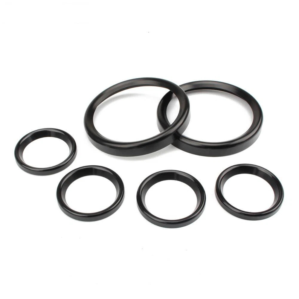 6 X Instrument Board Burst Gauge Bezel Set For Harley Electra Glide Classic FL S