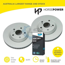 Front Bendix HD Brake Pads and Disc Rotors Set for TARAGO ACR50R 2006 -18