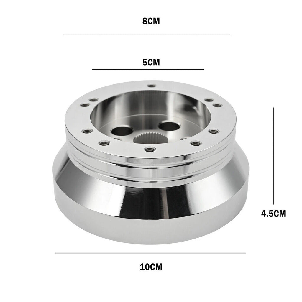 5 & 6 Hole Steering Wheel Polished Short Hub Adapter Kit For Ididit for GM Chevy