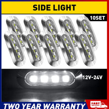 Load image into Gallery viewer, 10X LED White Clearance Lights Side Marker Lamp Trailer Truck Caravan 12-24V AU