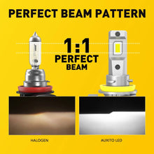 Load image into Gallery viewer, AUXITO H8 H11 H9 Waterproof LED Low High Beam Amber White Headlight 12V Durable.