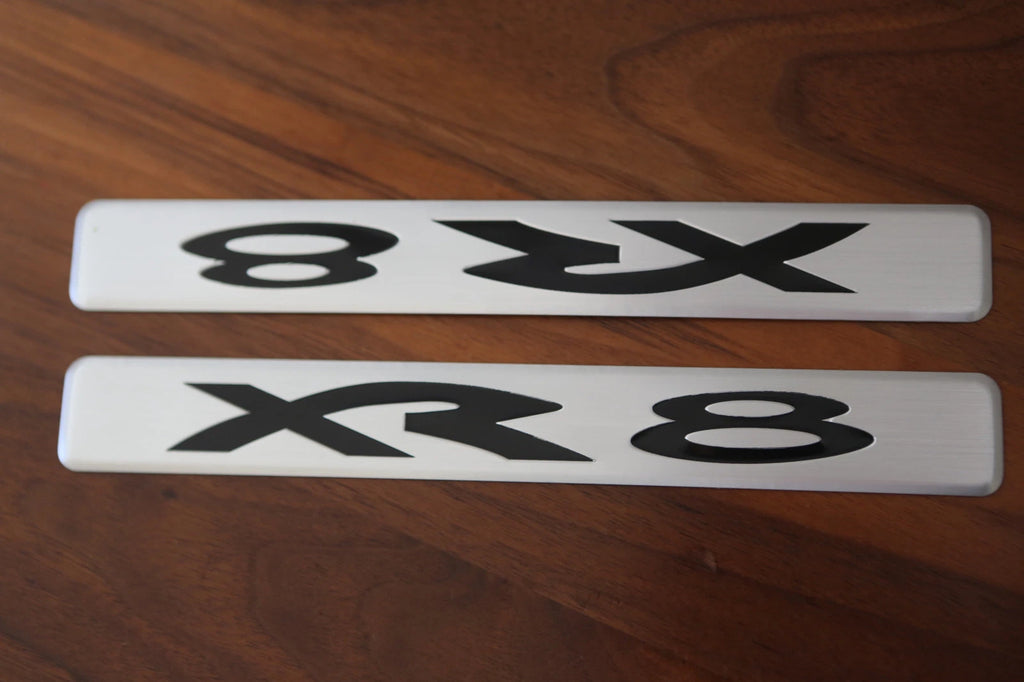 PAIR OF ALLOYS FRONT SCUFF PLATE SUIT XR8 BA BF SERIES FORD FALCON SEDAN UTE