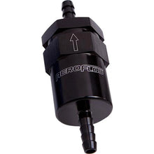 Load image into Gallery viewer, Aeroflow AF610-06BLK Billet Fuel Filter 3/8" Barb Black