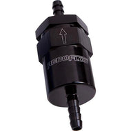 Aeroflow AF610-06BLK Billet Fuel Filter 3/8" Barb Black