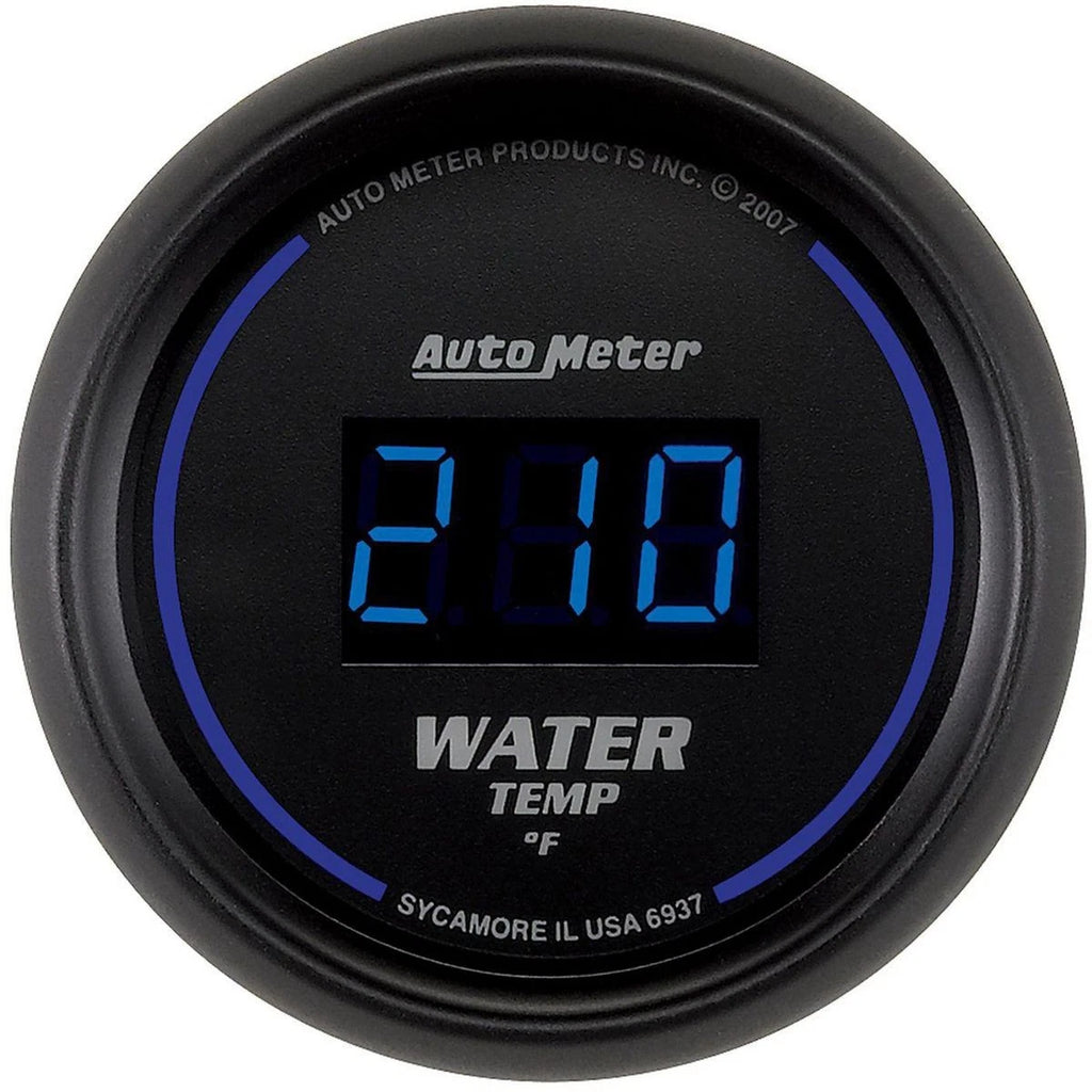 Autometer Cobalt Digital 2-1/16in Water Temp Gauge 0-340F Electric AU6937
