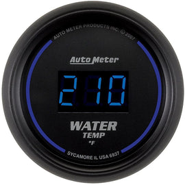 Autometer Cobalt Digital 2-1/16in Water Temp Gauge 0-340F Electric AU6937