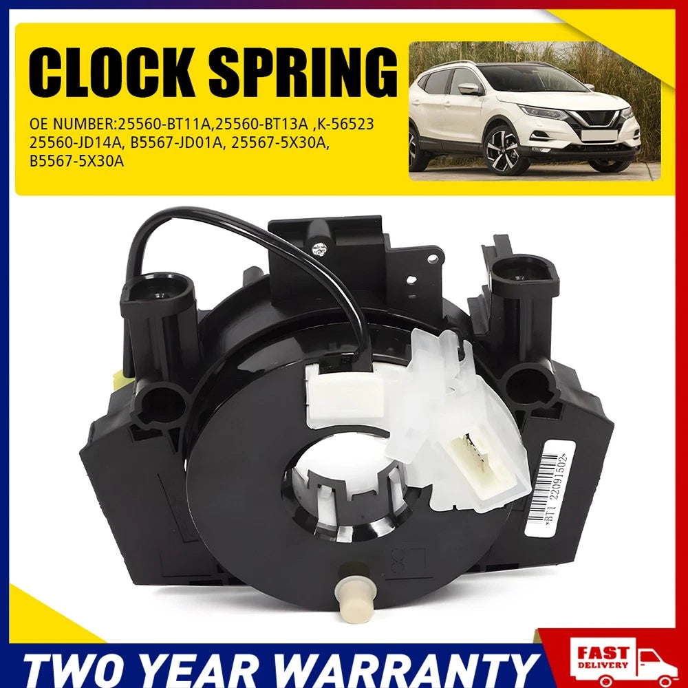 Clock Spring For Nissan Dualis/Dualis +2 TS ST Ti-L J10 2007-2013 25560-BT11A