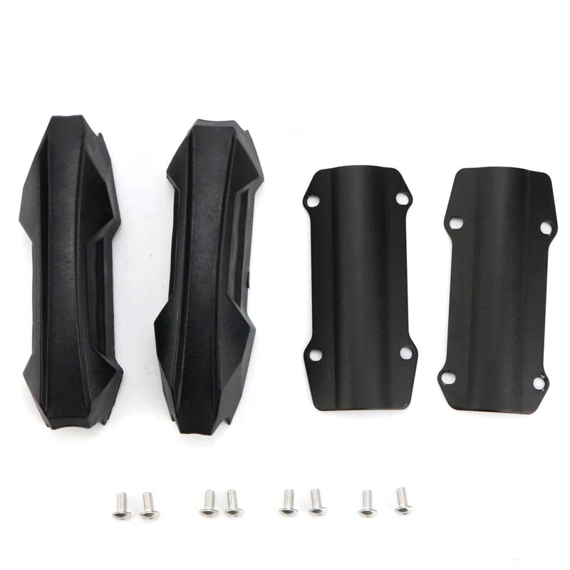 Black 25mm motorcycle engine guard crash bar frame slider pads pair with hardware