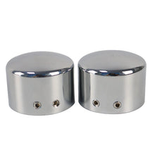 Load image into Gallery viewer, Chrome Front Axle Nut Covers Cap Kit for Harley Sportster 1200 883 Softail Dyna