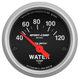 Autometer Sport-Comp 2-1/16in Water Temp Gauge 40-120C Short Sweep Electric A...