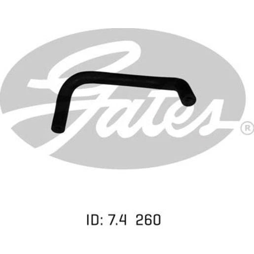 Gates 02-0244 radiator hose, electrochemical and heat resistant coolant hose