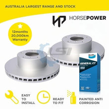 Load image into Gallery viewer, Front Bendix Brake Pads and Disc Rotors for Holden COMMODORE VX VY VZ VT SV6 SV8