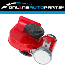 Load image into Gallery viewer, Stebel Nautilus RED Car Air Horn Kit 12 volt LOUD 139dB Electric Relay