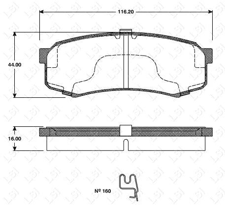 Rear Genuine Toyota Brake Pads + HP Disc Rotors for PRADO KDJ150 KDJ155 GRJ GDJ