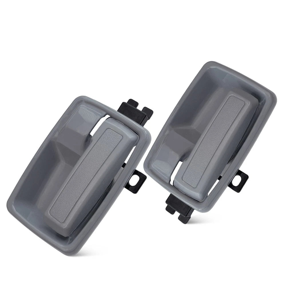 PAIR OF RH & LH INNER INSIDE DOOR HANDLES FOR HOLDEN TF RODEO 1988 TO 2002 GREY