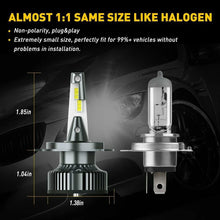 Load image into Gallery viewer, AUXITO H4 HB2 9003 LED 12V Bulbs 72W Headlight Light High/Low 8000LM/Set White A