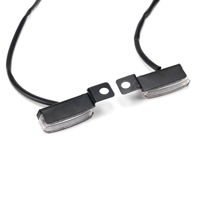 2X 6LED Mini Motorcycle Front Turn Signal Indicator Amber Light For Harley ST