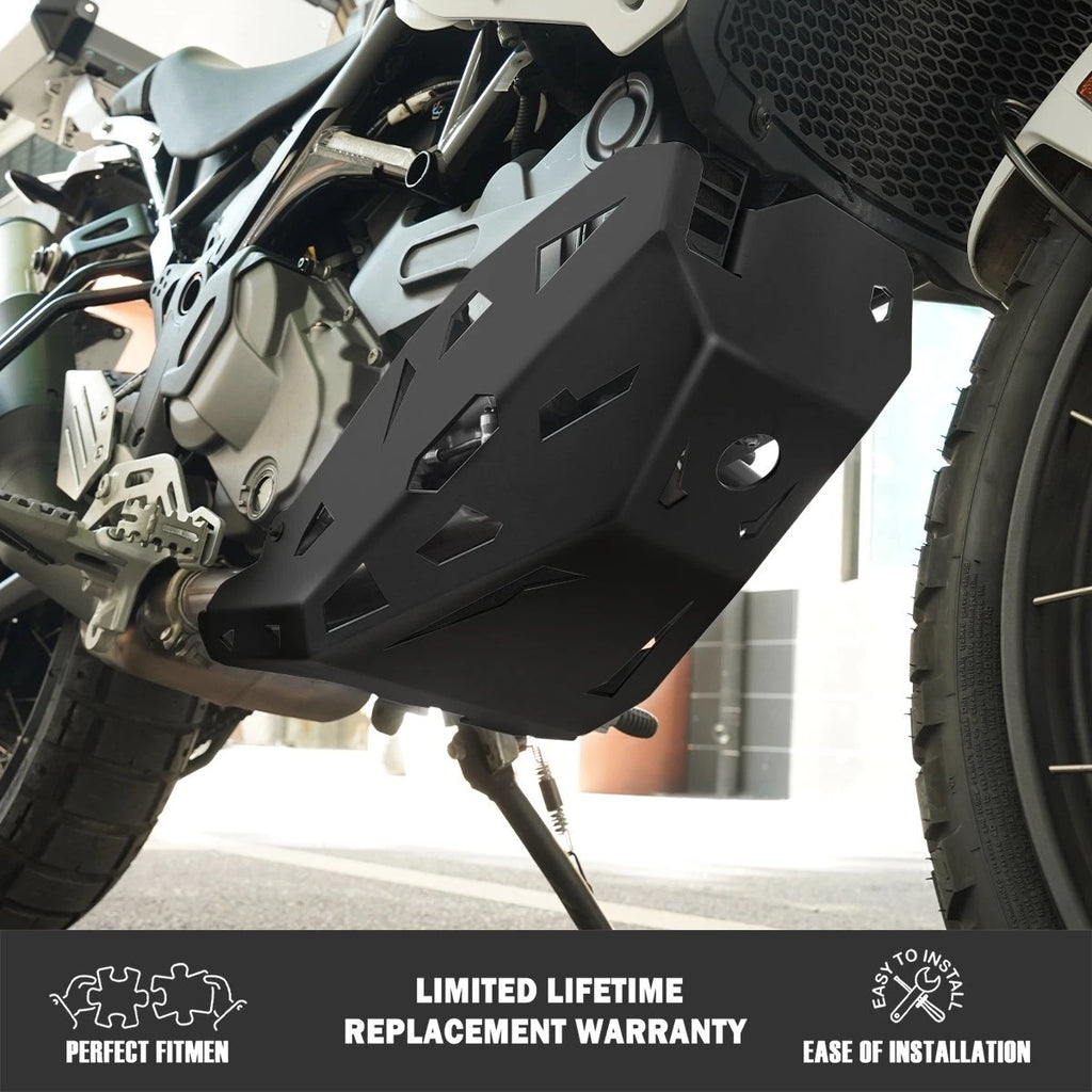 Black Skid Plate Engine Guard Protector Cover For Ducati Desert X 950 2022-2023