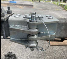 Load image into Gallery viewer, Heavy Duty Fold Away Hinge Kit Zinc Plated Fits 3x3 trailer tongue