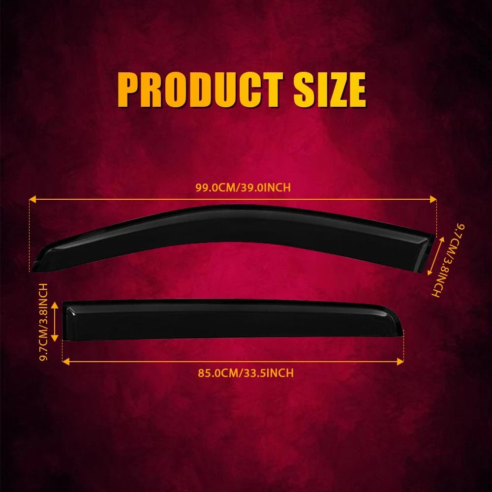 8x Injection Weather Shields Window Visor for Ford Everest Next-Gen 2022-Onwards