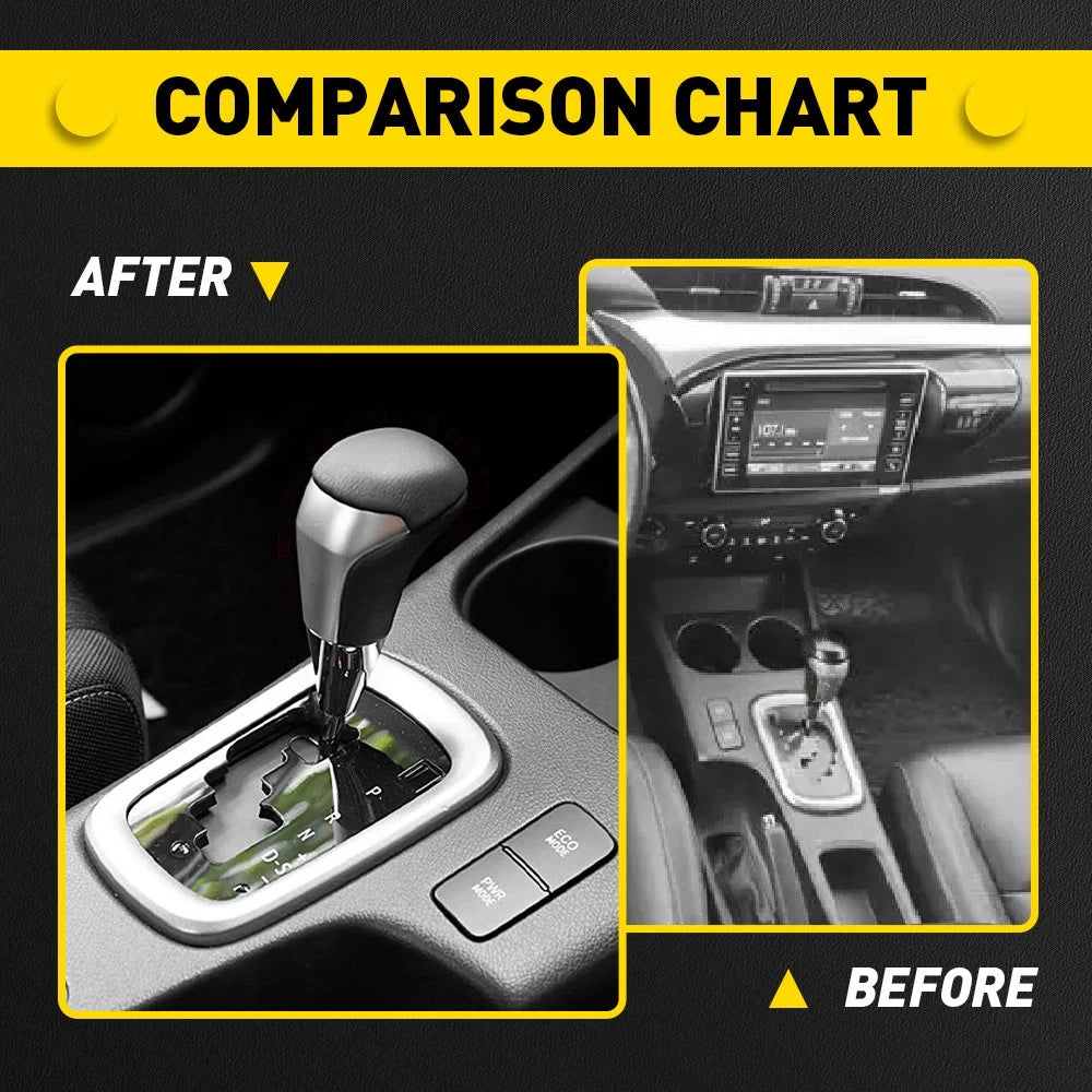 SILVER GEAR SHIFT KNOB For Toyota Hilux 2016-22 /Fortuner/Prado/Tacoma 2005-2016