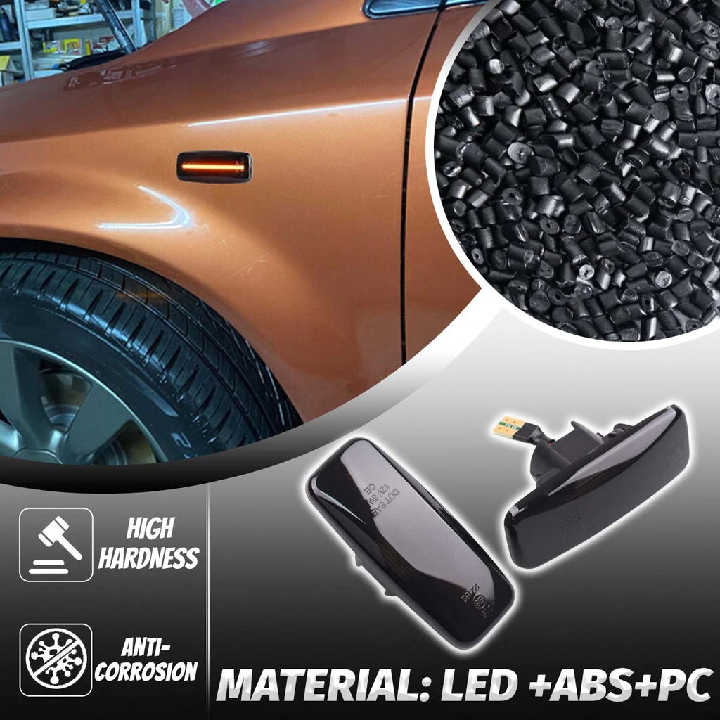 For Nissan Patrol Y61/GU 2004-2016 Smoked Amber Sequential Side Indicators Light