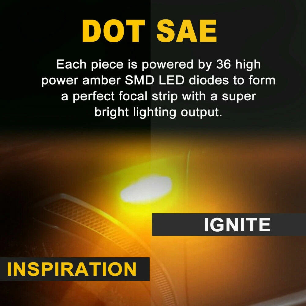 Dynamic LED Side Marker Indicator Light For Mitsubishi Lancer Outlander Mirage S