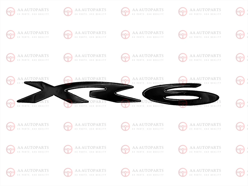 XR6 Gloss Black Badge Emblem for Ford Falcon BA BF FG – Rear or Side