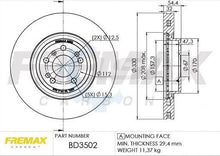Load image into Gallery viewer, Front Brake Pads and Disc Rotors set for MB ML250 12-15 W166 non-AMG Package