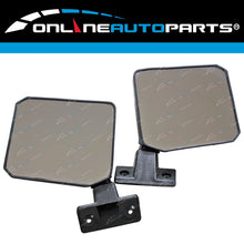 Load image into Gallery viewer, LH+RH Black Door Mirrors Pair for Toyota Landcruiser Bundera LJ70 RJ70 1985-92