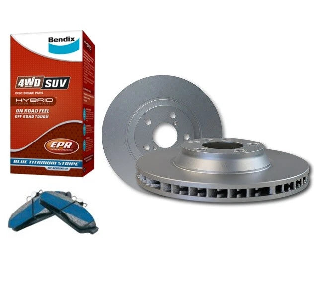 Front Bendix 4WD Brake Pads & Discs for PRADO KDJ150 KDJ155 GRJ150 GDJ150 09-18