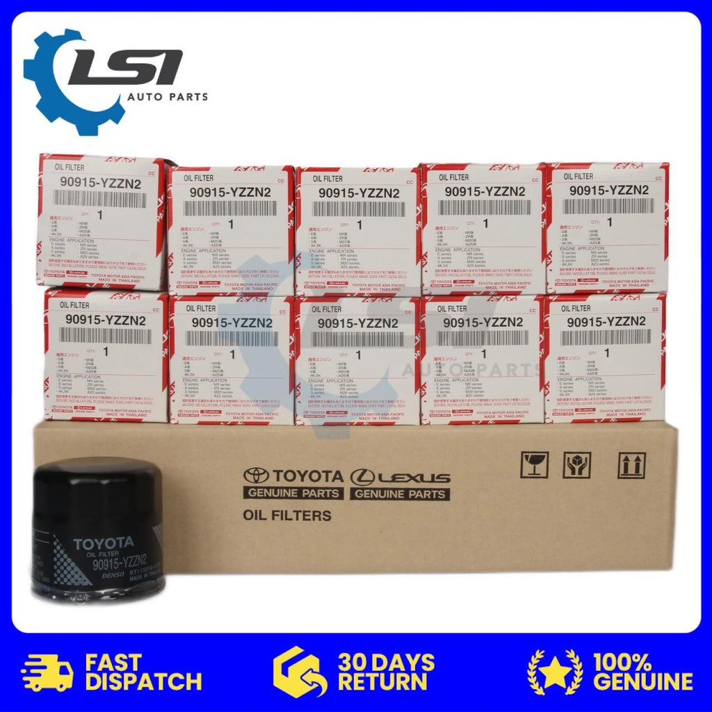 10 x Genuine Toyota Oil Filters MR2 Paseo Prius Rav4 Starlet Yaris 90915‑YZZN2