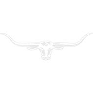 R.M. Williams Longhorn Sticker, White - 70cm STRMW-WHT