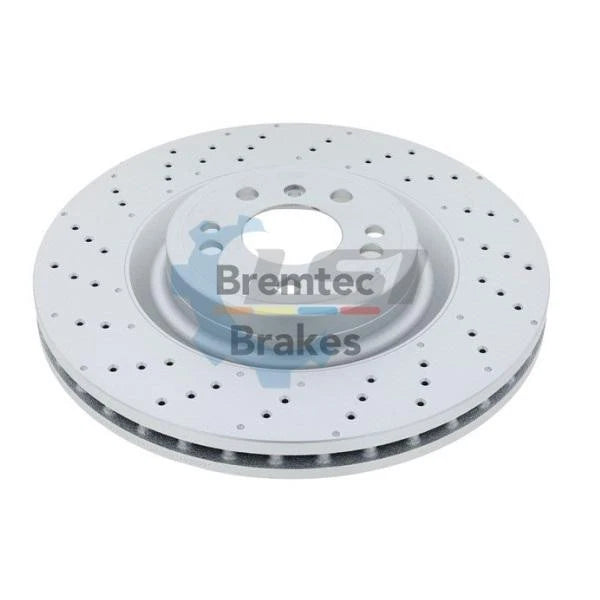 Front brake pads and cross drilled vented rotors kit for Mercedes ML350 W166 AMG