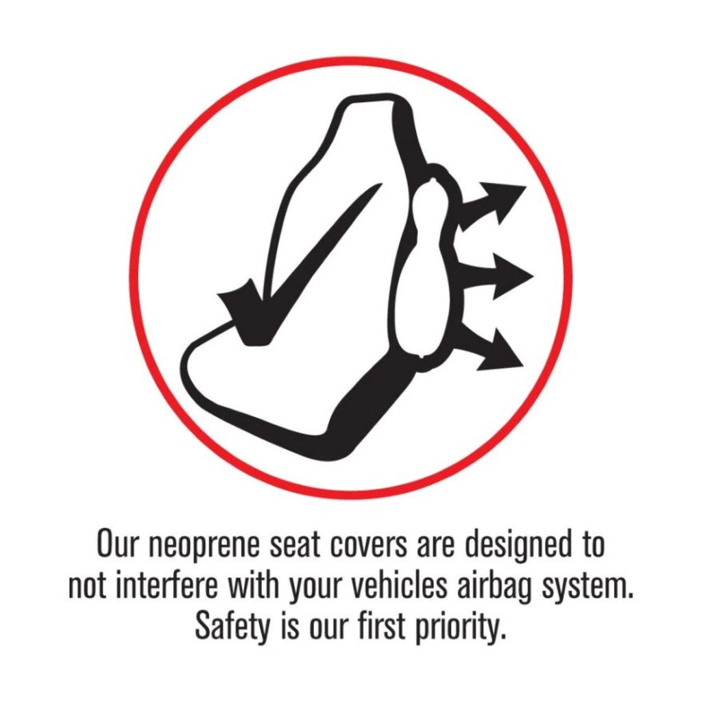 Sperling Getaway Neoprene Front Black - Black Stitch Seat Covers Suits RAV4 S...