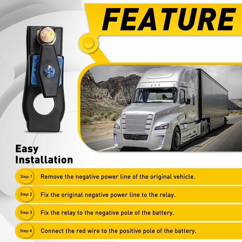 2PCS Waterproof Switch Disconnect Battery Isolator Cut Off Kill Anti-leakage Car