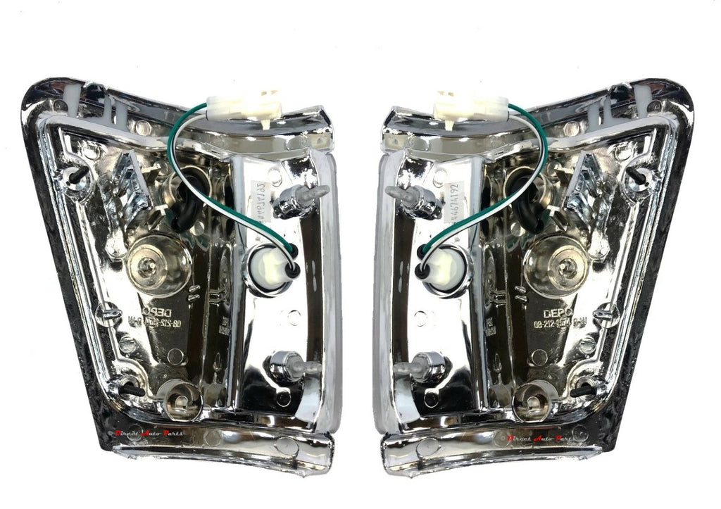 CORNER LIGHT INDICATOR BLINKER LAMP (CHROME) for TOYOTA HILUX 4X4 1991-1997 PAIR