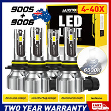Load image into Gallery viewer, 4-40x 9005(HB3)+9006(HB4) LED Headlight Kit Light Globe High/Low Beam AUXITO A