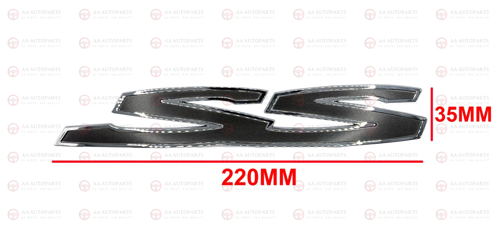 Grey Chrome Side Rear SS SSV Set Badge Emblem Holden Commodore VE VF SS 3PCS