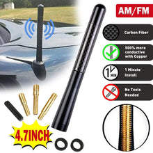Load image into Gallery viewer, 4.7Inch Universal Roof Radio Antenna AM FM Aerial Suitable For Car Vehicle Black