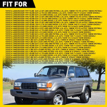 Load image into Gallery viewer, 4x Window Chrome Trim Seal All Doors For 1990-1997 Toyota Landcruiser 80 Series