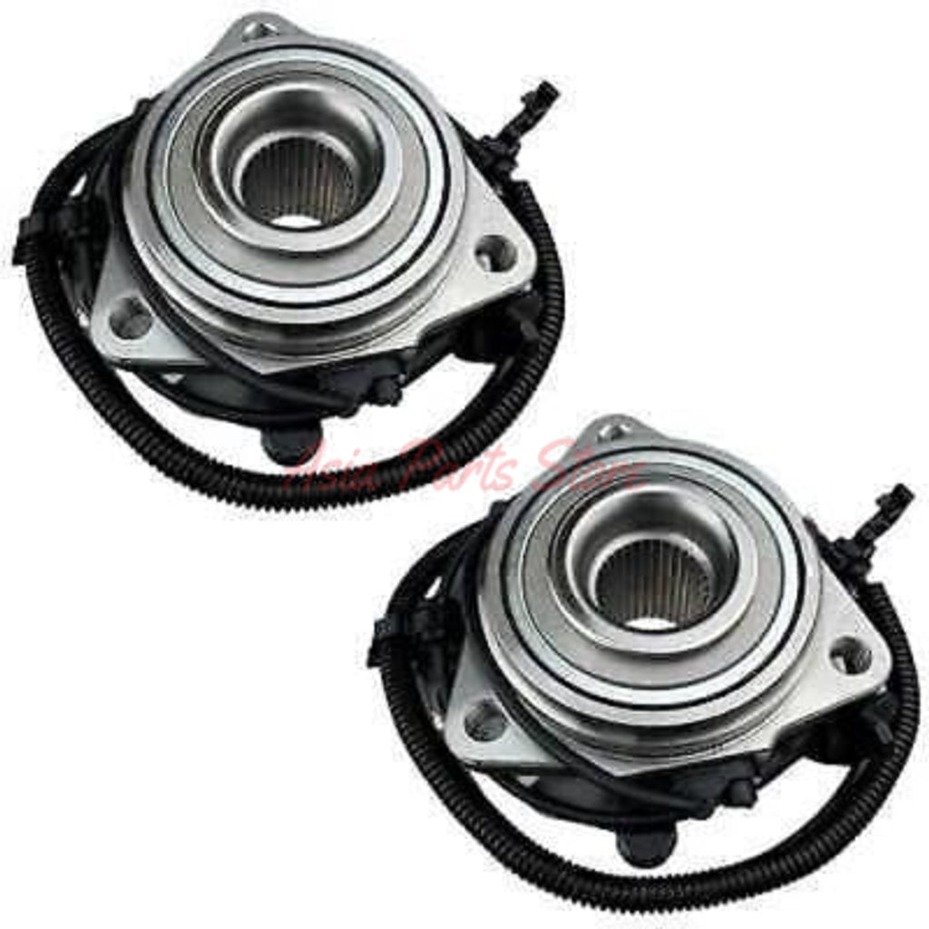 Pair of front wheel bearing hub assemblies with 1120mm ABS cords for Jeep Wrangler JK JL