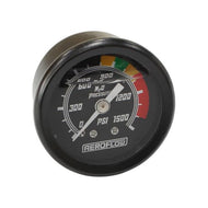 Aeroflow 1-1/2" Nitrous Pressure Gauge 0–1500 PSI Black Face AF30-2215