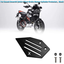 Load image into Gallery viewer, Black Aluminum Rear Brake Master Cylinder Protector Cover For Ducati DesertX 22+