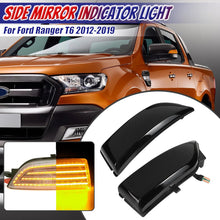 Load image into Gallery viewer, Pair of smoked dynamic LED side mirror indicator lights for Ford Ranger T6