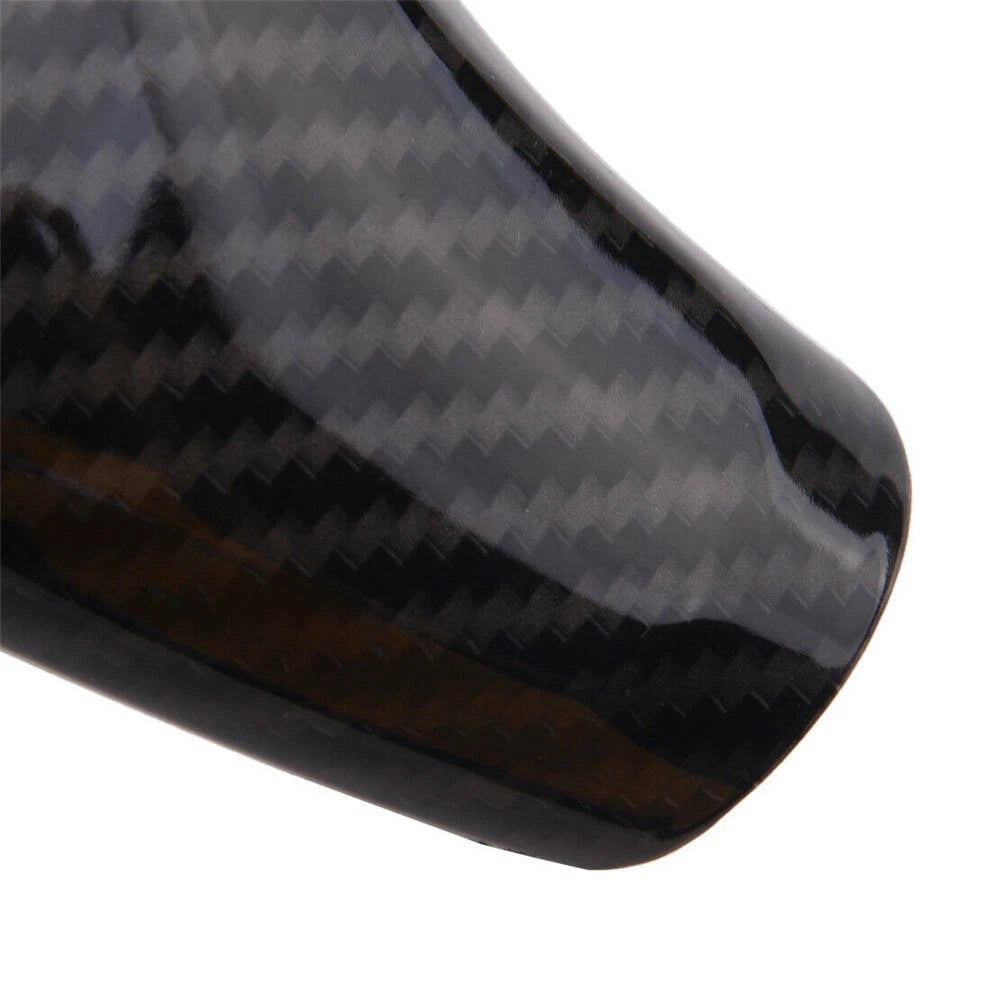 Carbon Fiber Style Gear Shift Knob Trim Cover Fit For BMW F20 F21 F30 E70 X3 X4