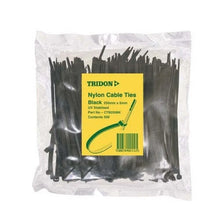 Load image into Gallery viewer, Tridon Cable Tie Black 300X5mm Pack Of 500 CTB305BK